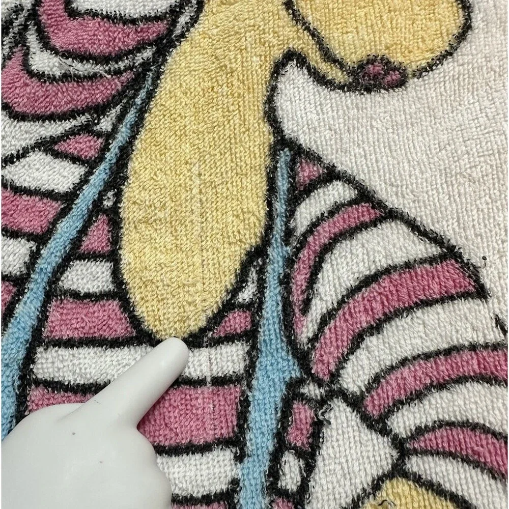 VTG 1980s Jay Franco Aerobisaurus Beach Towel Exercise Aerobics Dinosaur